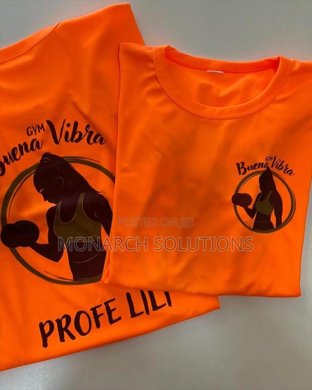 Hot Pink Tshirts or Orange With Custom Logo - thumbnail 2