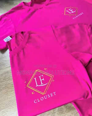 White Tshirts With Blue Brand