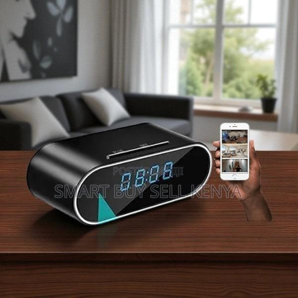 Elegant Hidden Recording Device Wifi Table Clock Hidden Spy Camera