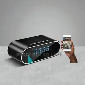 Professional Home Security Tool Wifi Table Clock Hidden Spy Camera