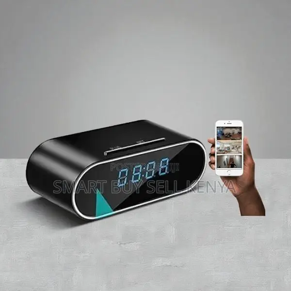 Professional Home Security Tool Wifi Table Clock Hidden Spy Camera