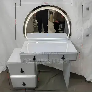 Dressers; Modern Elegant Bedroom Spacious Vanity Set