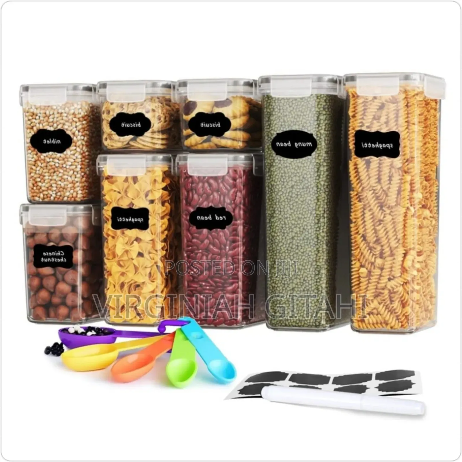 *8pcs Food/Pantry Storage Containers*