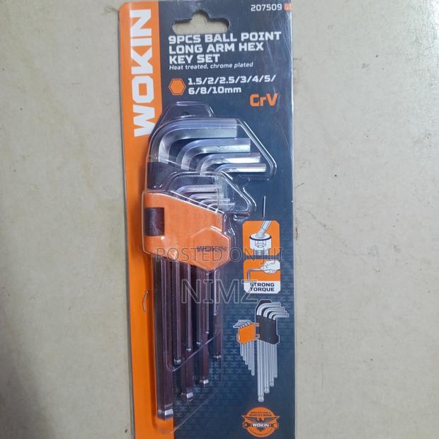 Wokin 9pcs Long Arm Hex Key