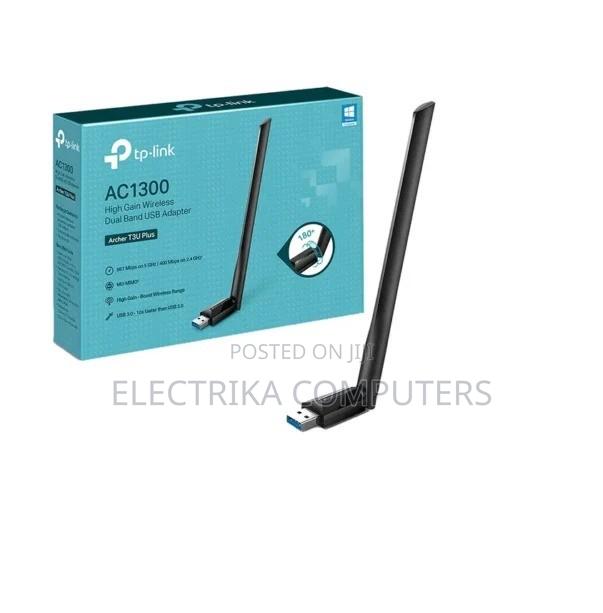Tp-Link Archer T3u Plus Ac1300 High Gain Dual Band Wi-Fi Usb Adapter