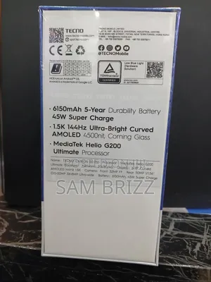 New Tecno Camon 50 Pro 256 GB Black