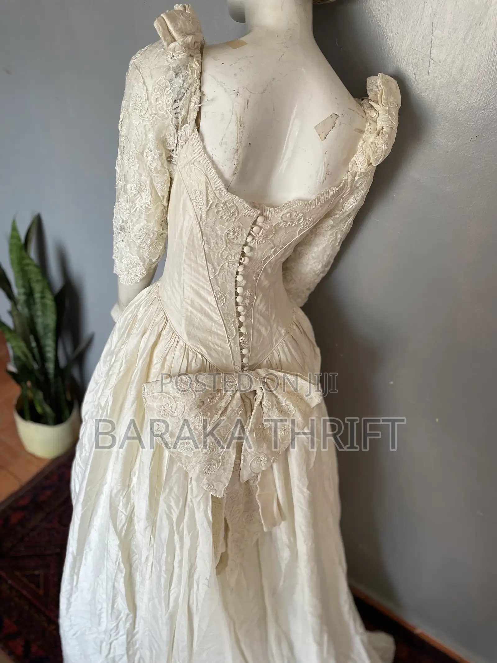 Vintage Helen Marina Wedding Dress (100% Silk)
