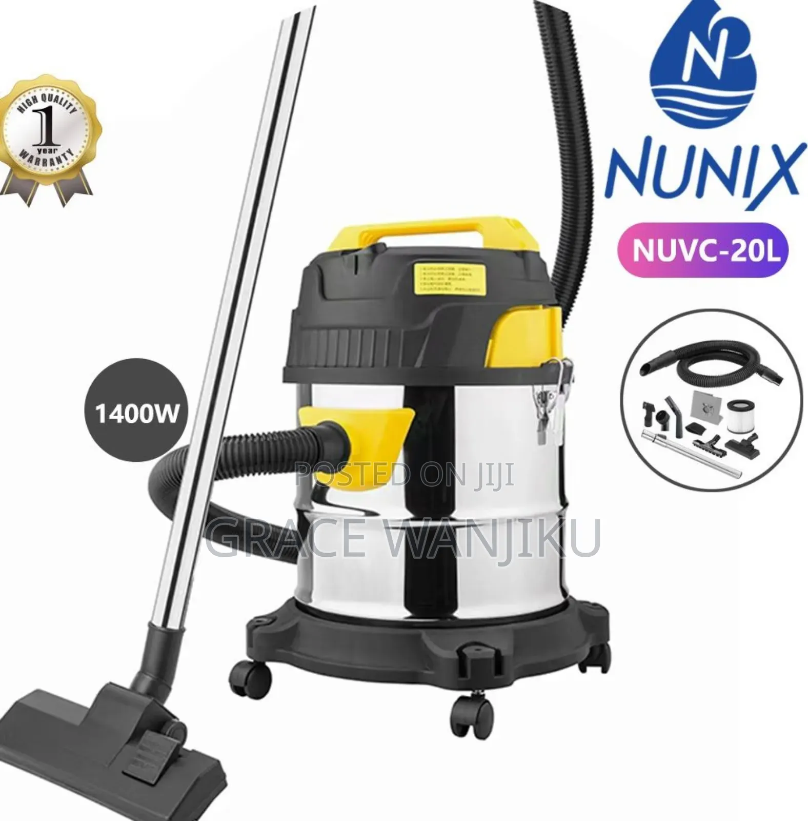 20 Litres Nunix Wet and Dry Vacuum Cleaner