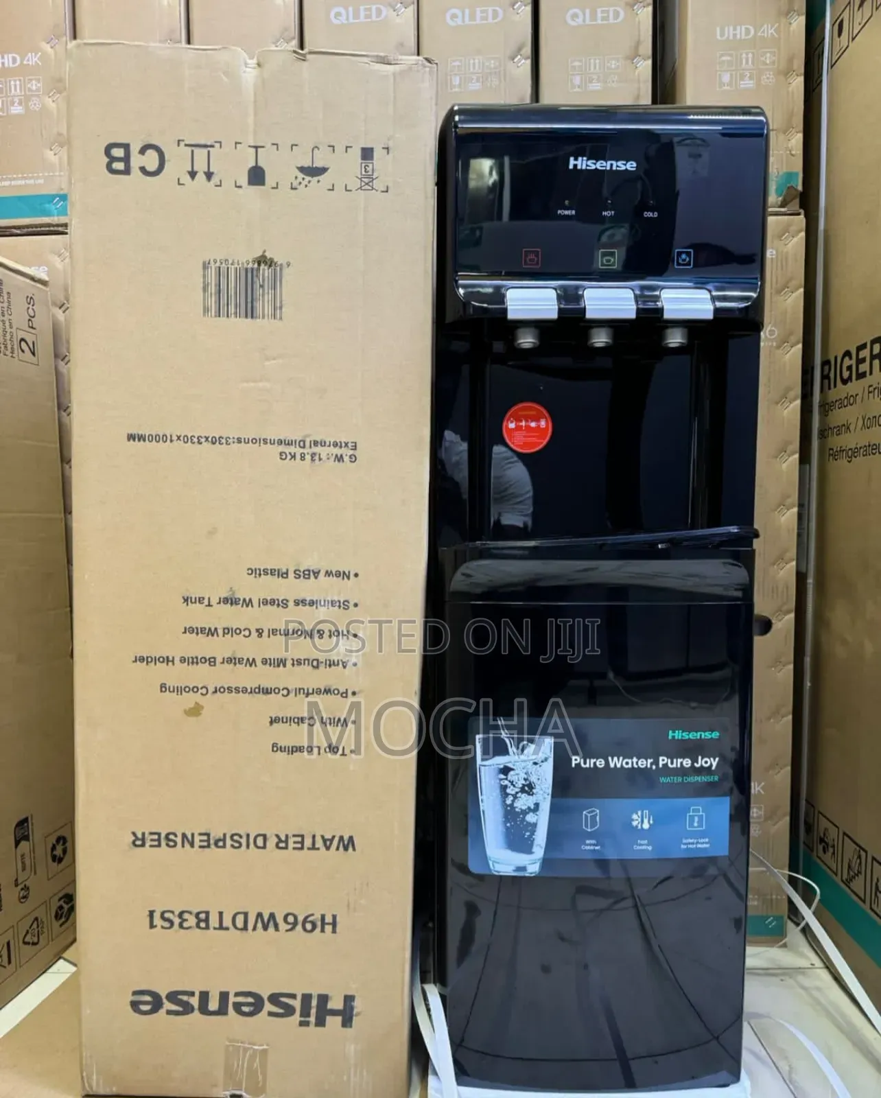 Hisense H96wdtb3s1 Water Dispenser Hot, Normal Cold With Compressor