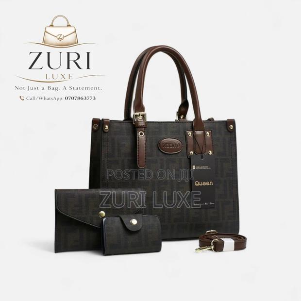 Luxe Functional Pu Leather Classy Handbags - thumbnail 3