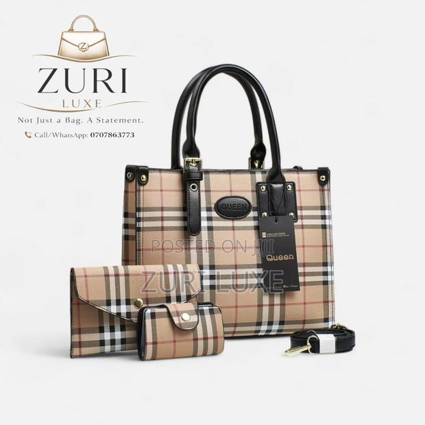 Luxe Functional Pu Leather Classy Handbags - thumbnail 4