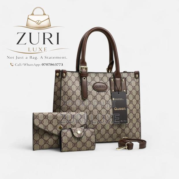 Luxe Functional Pu Leather Classy Handbags - thumbnail 5