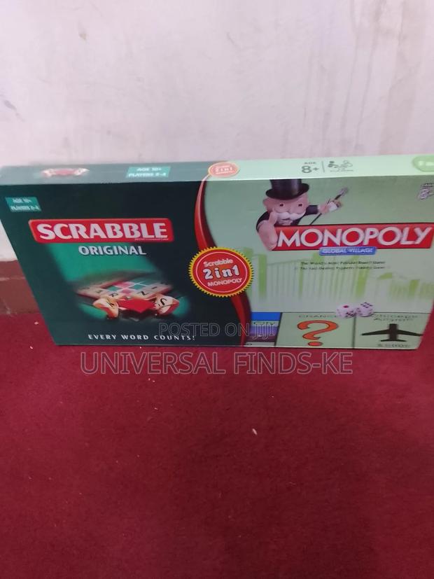 An Original.2 in 1 of Monopoly Scrabble