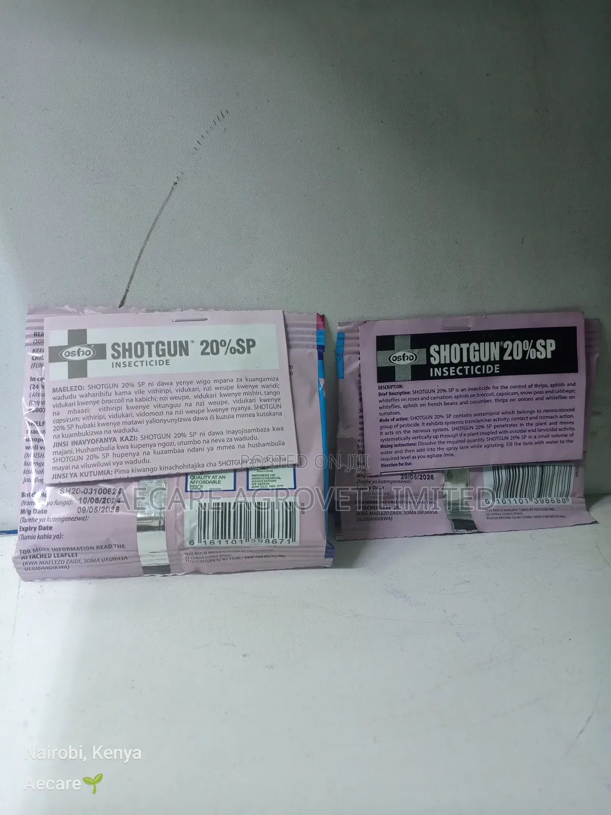 Shotgun 20% Insecticide 10 and 20 Grams