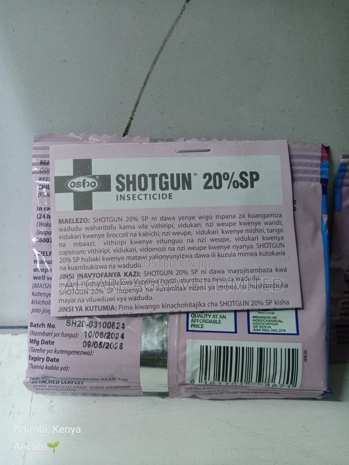 Shotgun 20% Insecticide 10 and 20 Grams