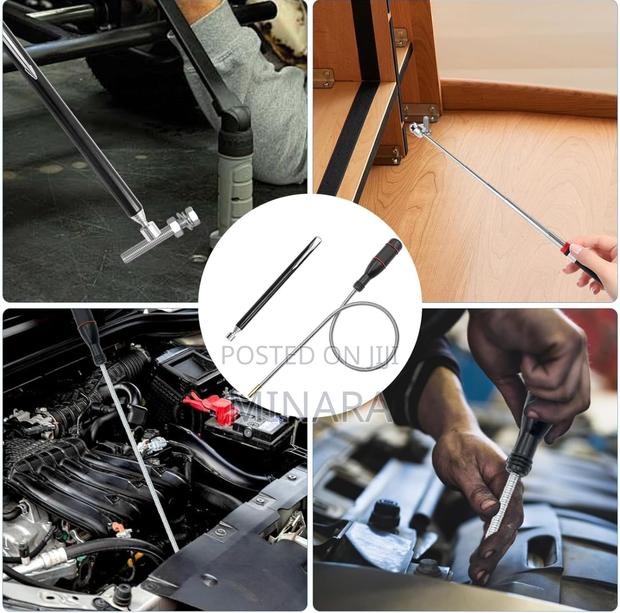 2 Pcs, Magnetic Pickup Tool, Bendable Rod and Telescopic Pick-Up Tools - thumbnail 4