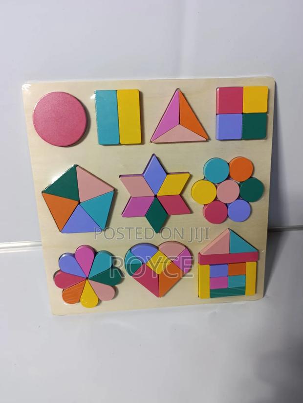 Wooden Puzzle Colors Shape Boards - main view