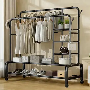Portabl Double Rode Garment Rack