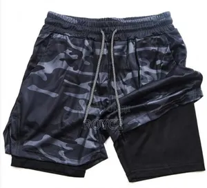 Mens Gym Shorts With Phone Pocket Towel Loop