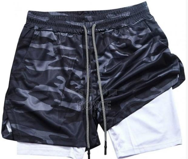 Mens Gym Shorts With Phone Pocket Towel Loop - thumbnail 6