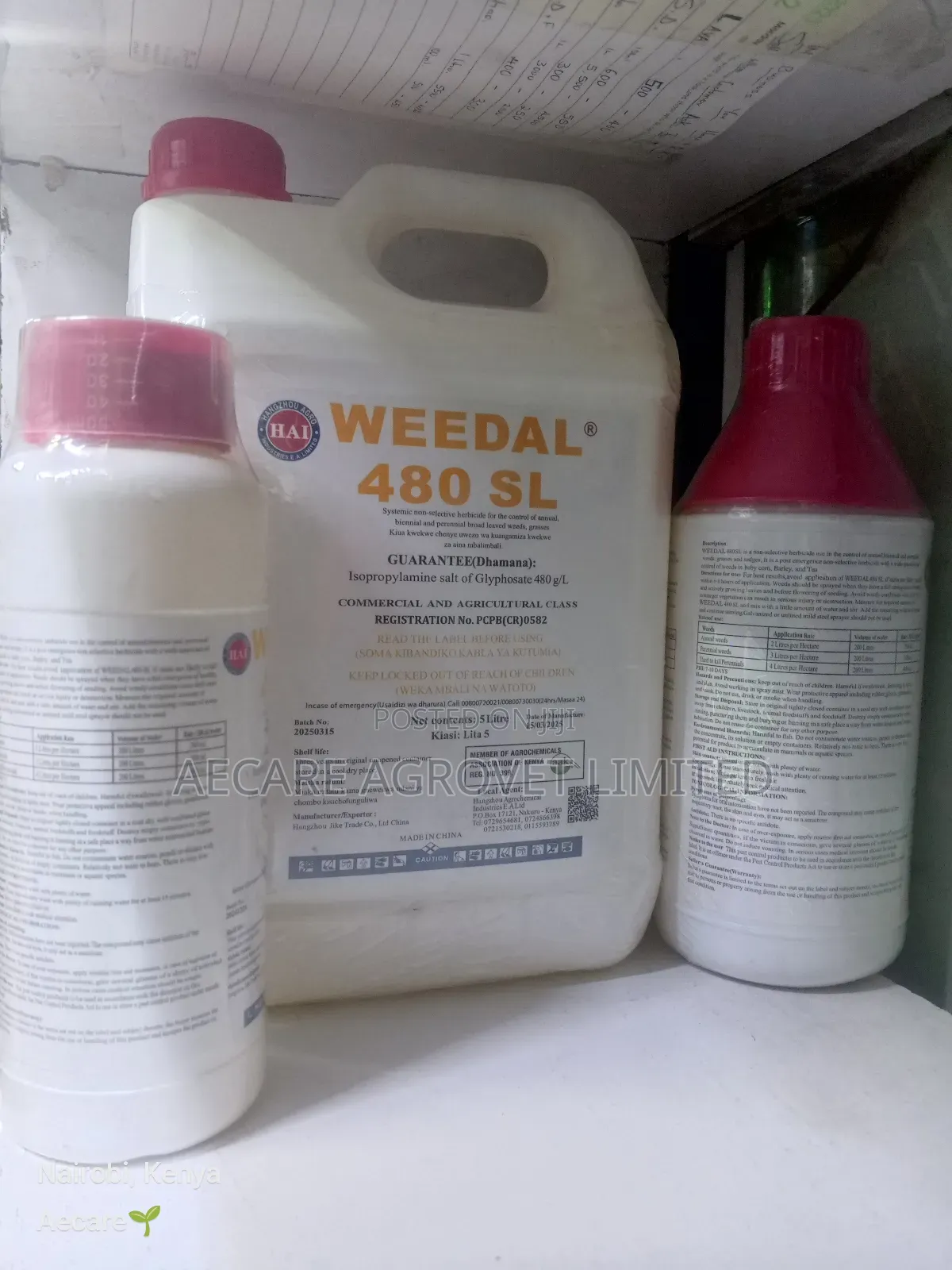 Weedal 480sl Herbicide 200ml 500ml, 1litre, 5litre