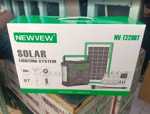 Newvew Solar Lighting Kit With Fm Radio and Bluetooth Music