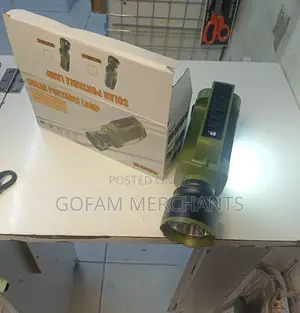High Brightness Solar Search Light With Side Emergency Lamp