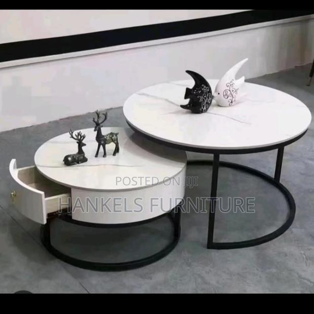 Nesting Coffee Stools With Drawer – Space Saving Design