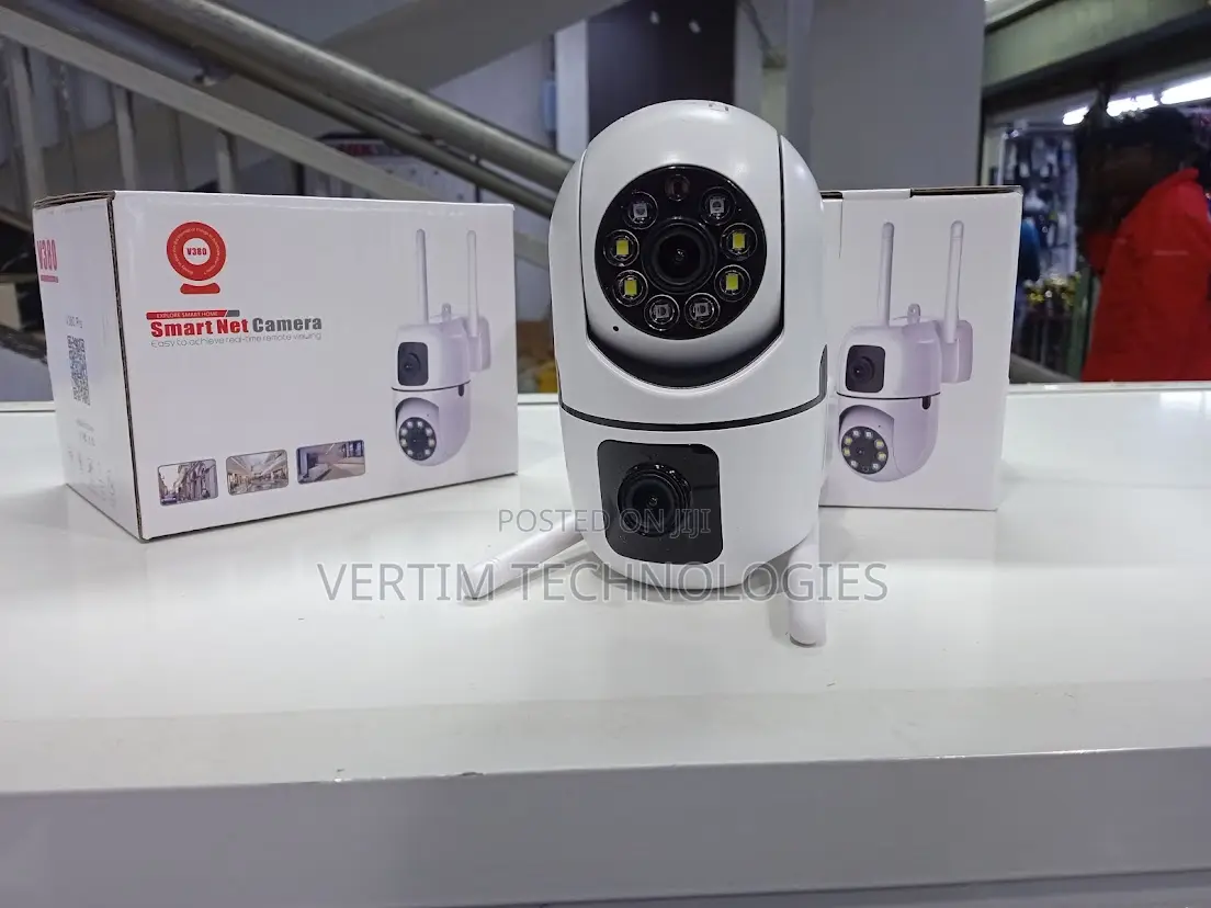 V380pro Dual Lens Smart Wifi Surveillance PTZ Dual Screen CCTV