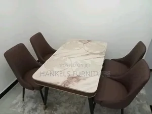 Stylish Modern Luxury Dining Set – Elegant Rectangular Table