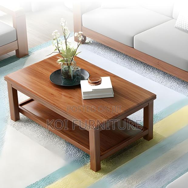 Coffe Table; Mahogany Executive Living Room Home Office Coffee Table - thumbnail 4