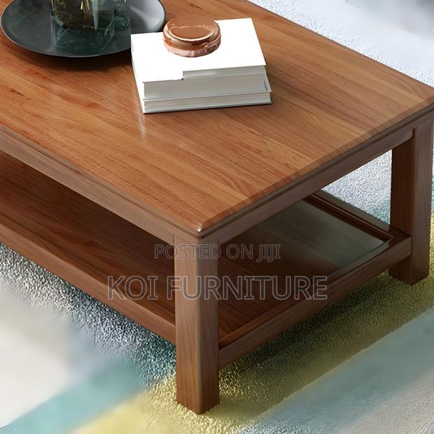 Coffe Table; Mahogany Executive Living Room Home Office Coffee Table - thumbnail 6
