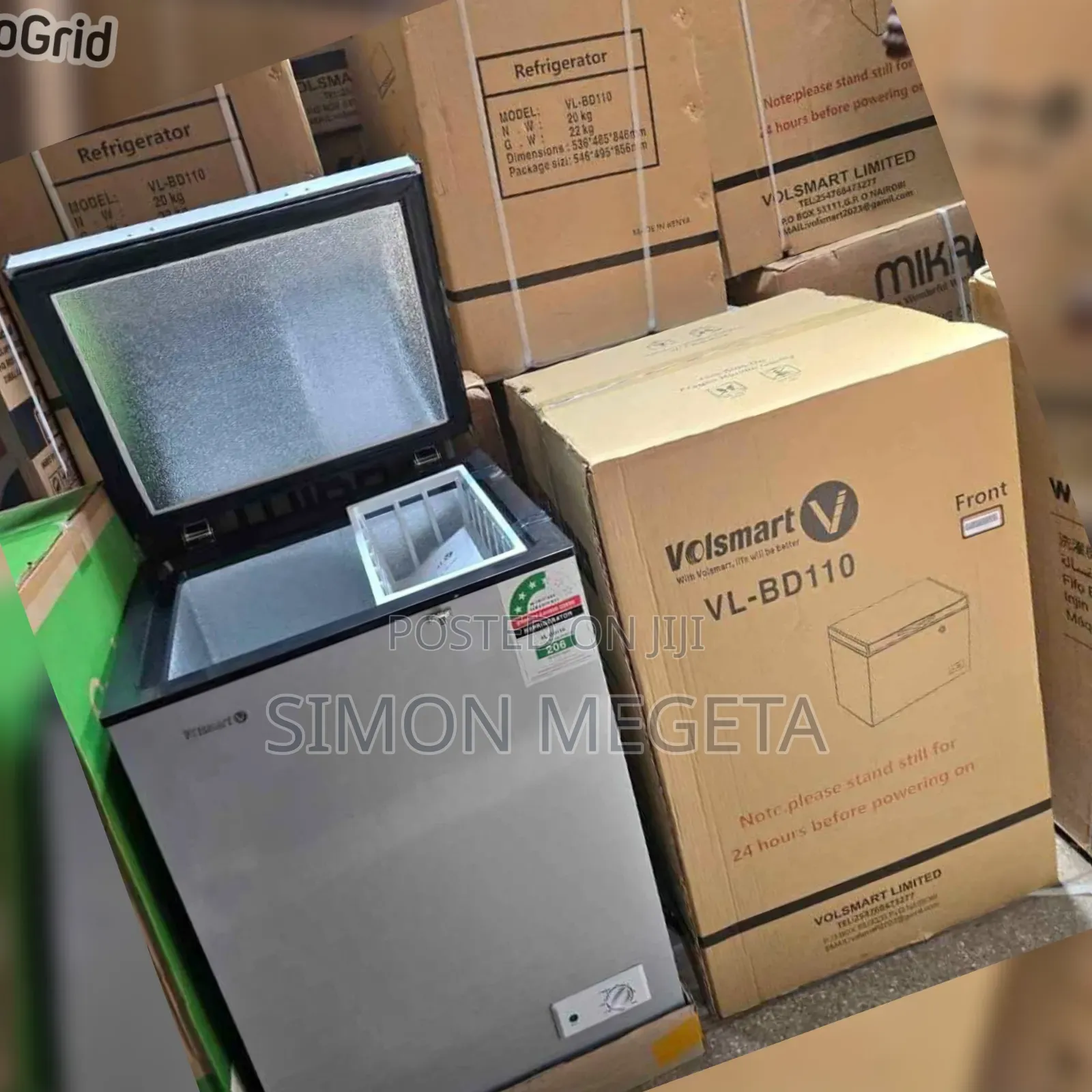 Available Volsmart 110 Litres Freezer