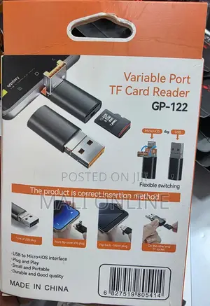 2-in-1 Micro Sd Adapter Usb 3.0 Tf Card Reader for Ios Android Pc