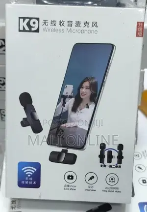 Dual Wireless Microphone Lavalier Type-C iPhone Rechargeable Clip Mic