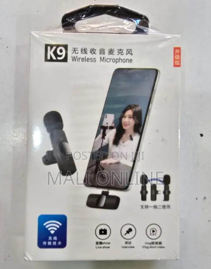 Dual Wireless Microphone Lavalier Type-C iPhone Rechargeable Clip Mic