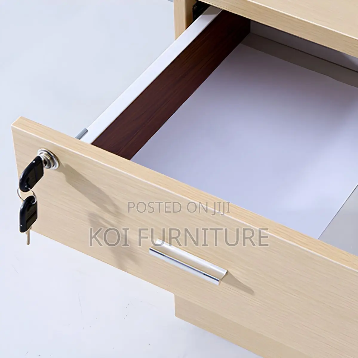 Office Cabinet; Three Drawers Lockable Office Wooden Cabinet