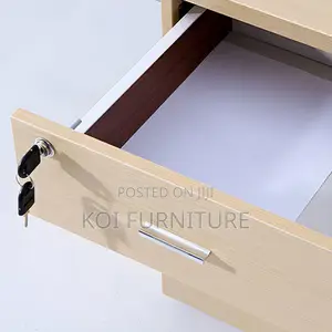 Office Cabinet; Three Drawers Lockable Office Wooden Cabinet