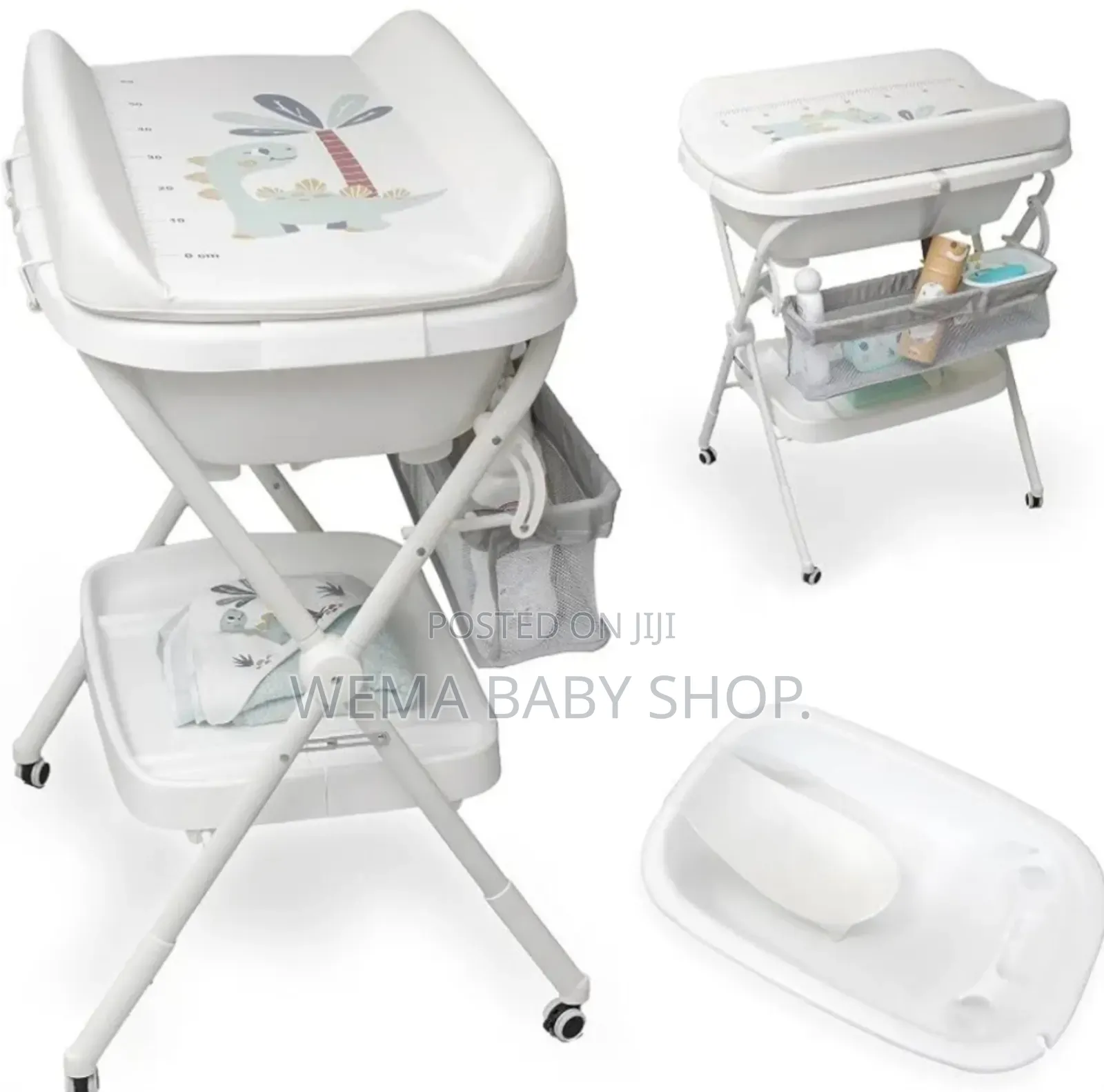 2 in 1 Foldable Baby Bath and Changing Station With Ergonomic Height.