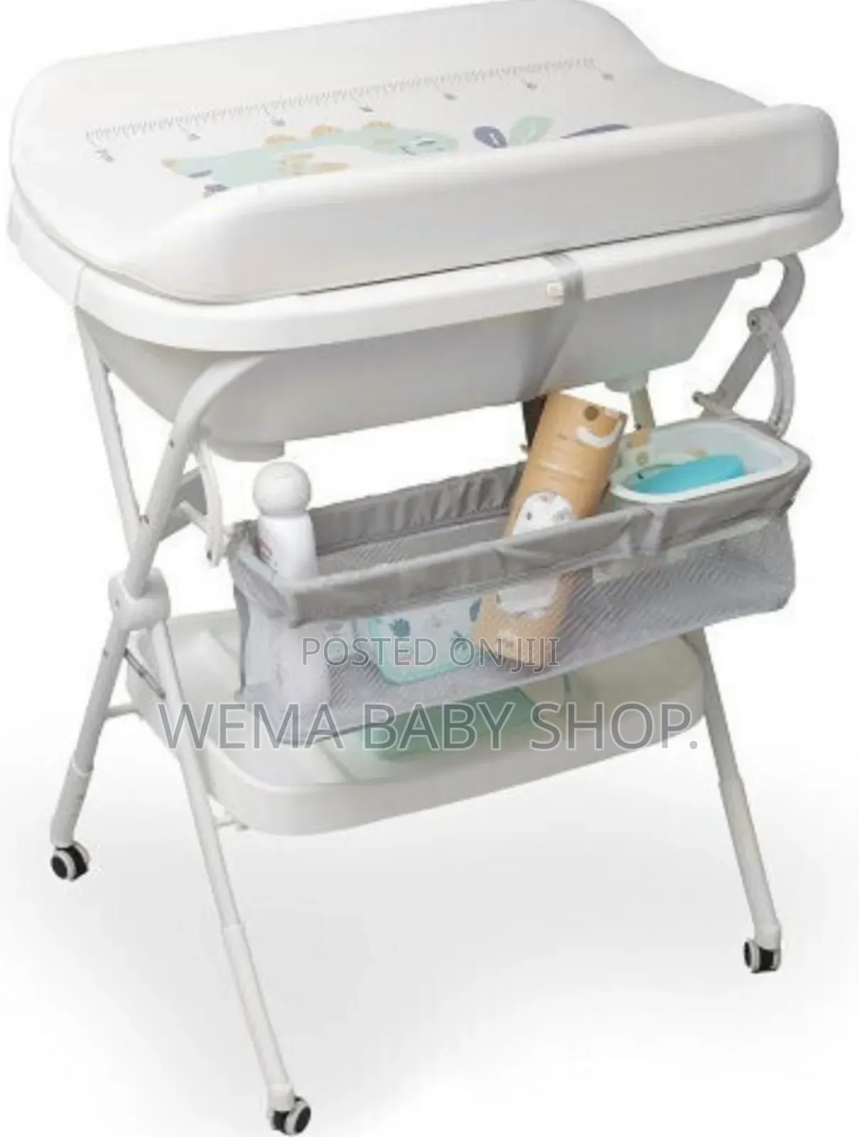 2 in 1 Foldable Baby Bath and Changing Station With Ergonomic Height.
