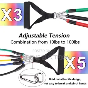 11pcs/Set Pull Rope, Resistance Bands, Portable Fitness Equipment,