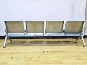 Waiting Area Benches:- Modern 4-Link Office Reception Chair Bench