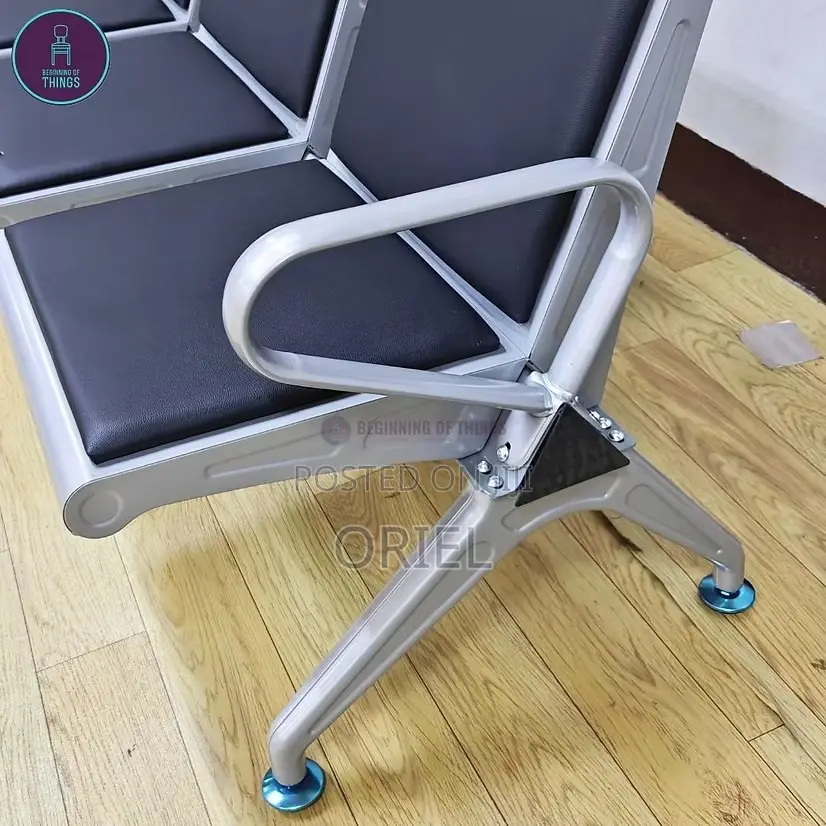 Waiting Area Benches:- Modern 4-Link Office Reception Chair Bench