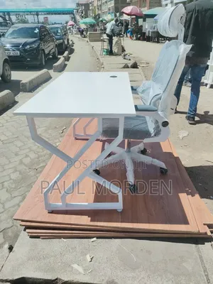 Durable Double Steel Frame Working Desk