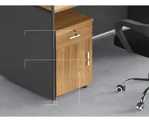 Office Workstations:- Modern 3-User Office Workstation Table