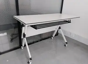 Office Table- Foldable Training Table With Wheels