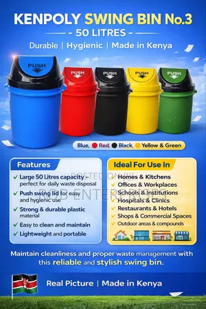 50ltrs Kenpoly Swing Bins
