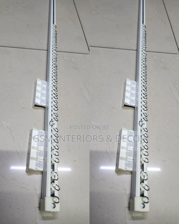 High Standard Aluminium Curtain Rails Non Benable - main view