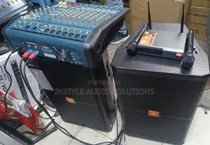 8 Channels JBL Sound System Complete With JBL Wireless Microphone.