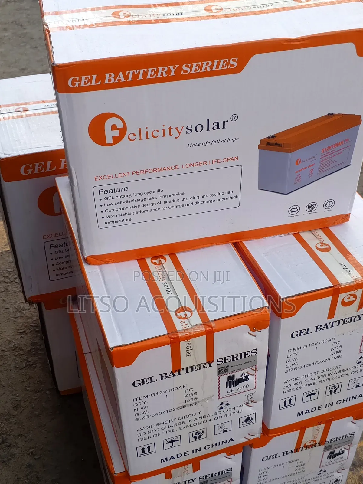 100ah 12v Gell Solar Battery – Long Life | 18 Months Warranty